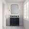 James Martin Vanities Brittany 36in Single Vanity, Black Onyx w/ 3 CM White Zeus Quartz Top 650-V36-BKO-3WZ - alternate 1